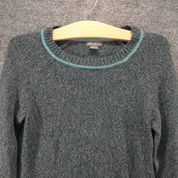 Eddie Bauer Women's Pullover Marled Knit Sweater Multi XS Raglan Sleeve Cotton - Picture 3 of 13